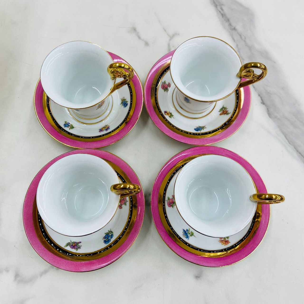 新品未使用】Fine porcelain ファインポーセリン カップ&ソーサー 6客