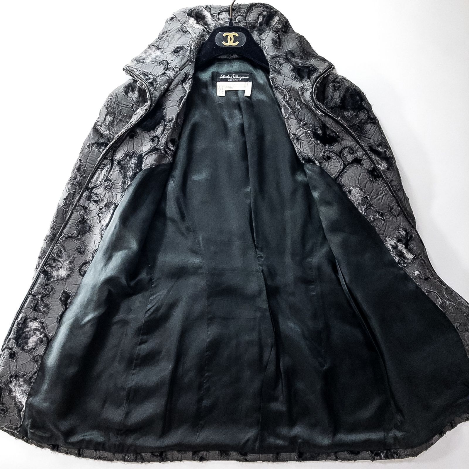 Salvatore Ferragamo ベロア ジャケット 46