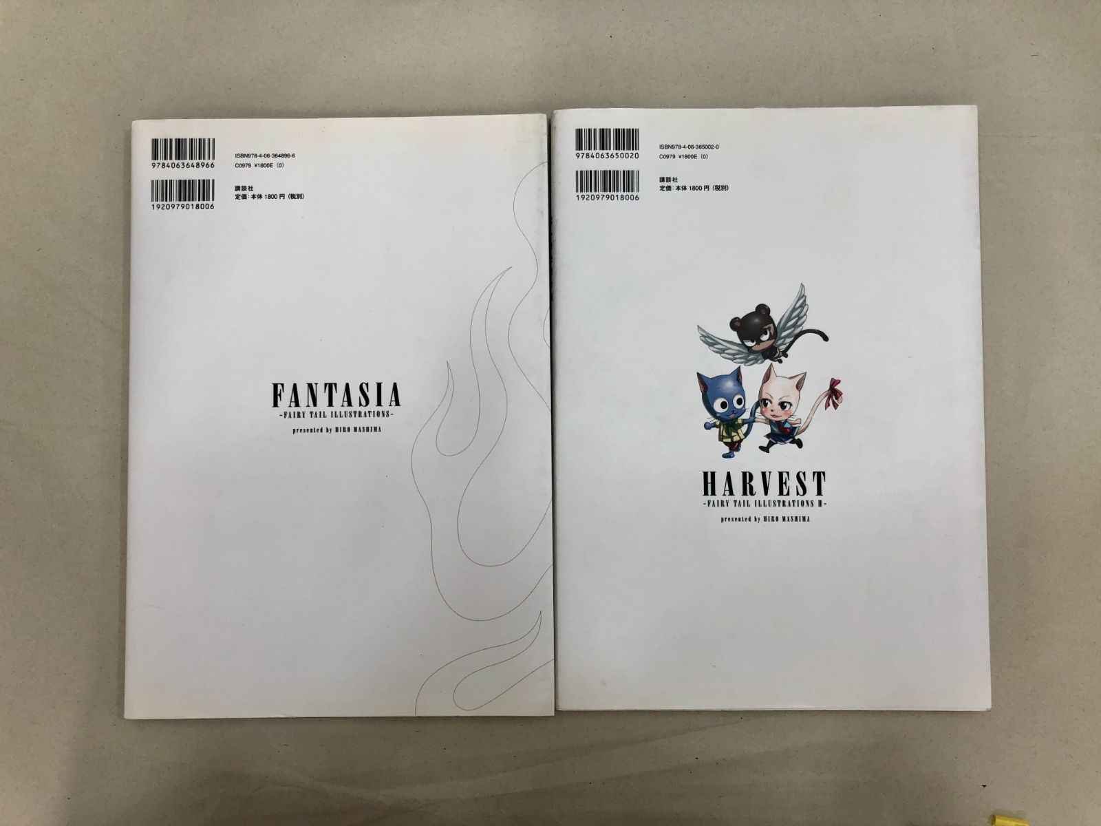 小牧店】真島ヒロ イラスト集 2冊セット「FANTASIA -FAIRY TAIL