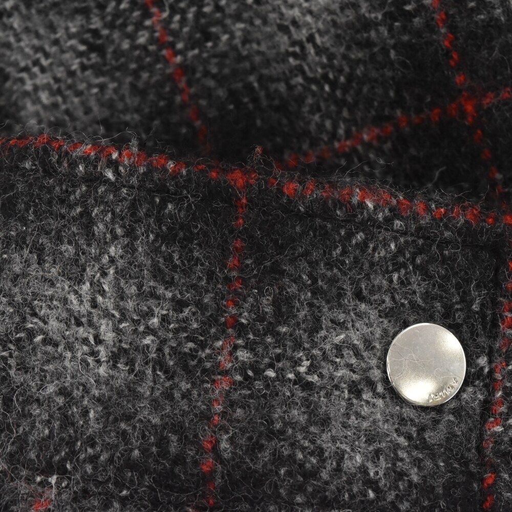 AMIRI (アミリ) 22AW PLAID FRINGE PADDED OVERSHIRT フリンジ AMIRI (アミリ) 22AW PLAID FRINGE PADDED OVERSHIRT フリンジ