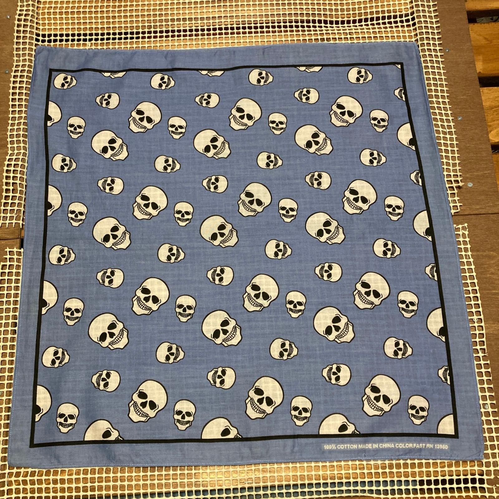 ドクロ スカルバンダナ ビンテージ VINTAGE ヴィンテージ 古着