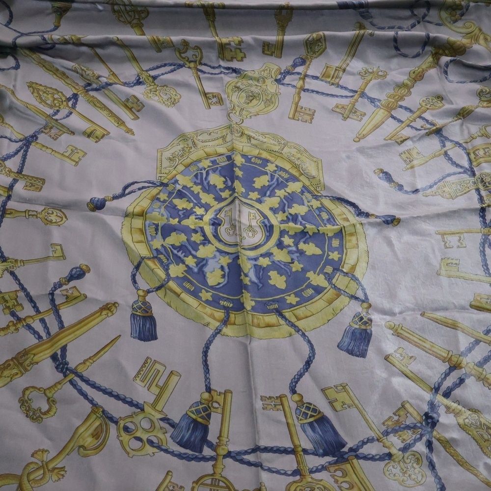 無料クーポン配布 アプリ HERMES (エルメス) カレ140 LES CLES THE KEYS RARE キー 小物