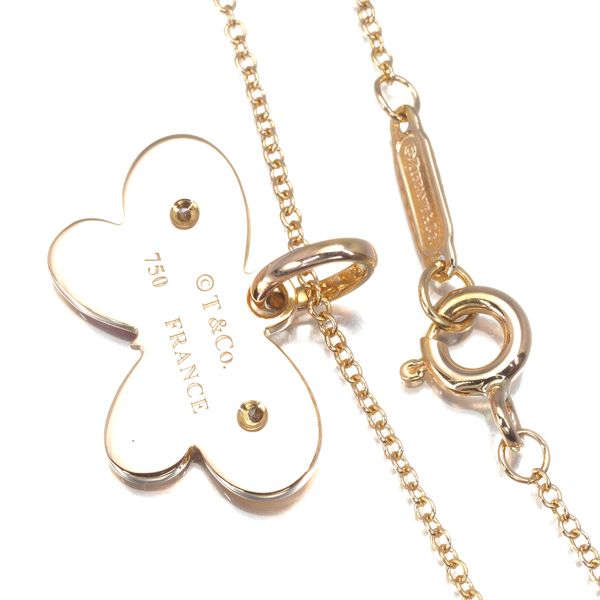 ティファニー ネックレス ダイヤ ダイヤモンド バタフライ K18PG  