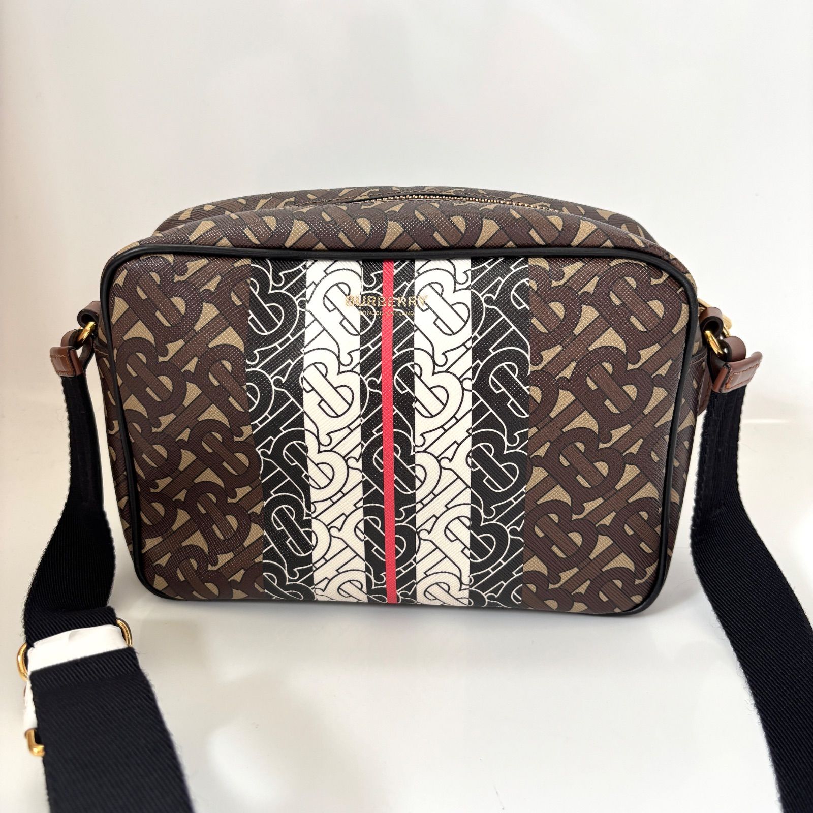 美品 BURBERRY TBロゴ ショルダーバッグ クロズボディ レザー 保存袋 保存袋付き 美品 BURBERRY バーバリー 現行 TBロゴ ショルダー