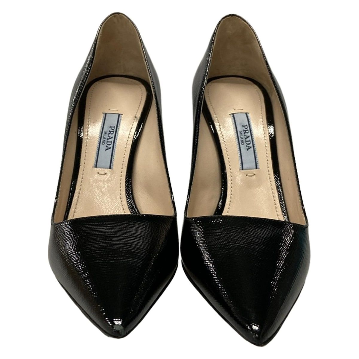 ＰＲＡＤＡ レザー　パンプス　黒　37（23.5〜24前後）美品 PRADA(プラダ) パンプス 34 レディース - 黒 レザー - メルカリ