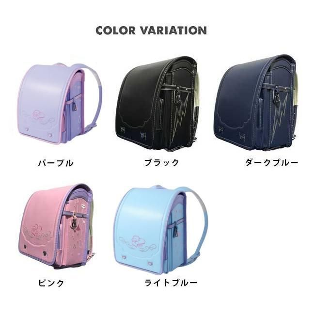 一流の品質! ランドセル女の子軽量防水A4ファイル対応上大容量かわいい刺繍 合皮ワンタッチ自動ロック錠強化レザー