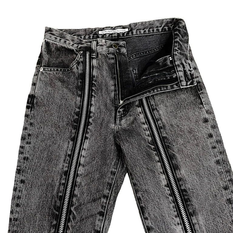 ジョンローレンスサリバン　ジップデニムパンツ　ストレート　44 道枝着用 道枝、着用ジョンローレンスサリバン ジップデニムパンツ ストレート 44