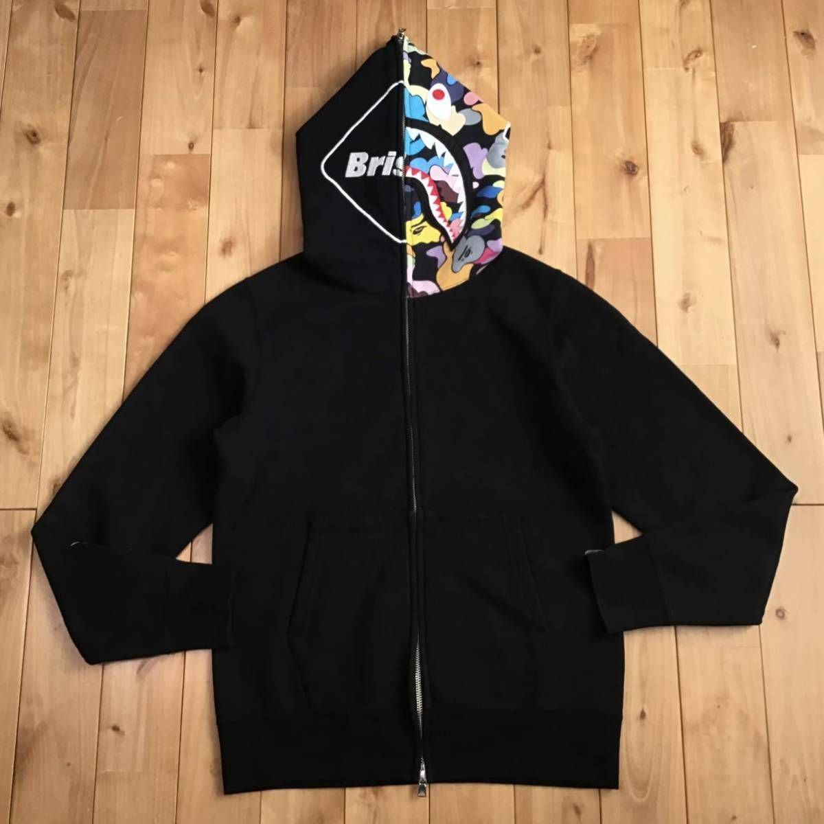 FCRB × BAPE シャーク パーカー Sサイズ a bathing ape multi camo shark full zip hoodie  エイプ ベイプ アベイシングエイプ 迷彩