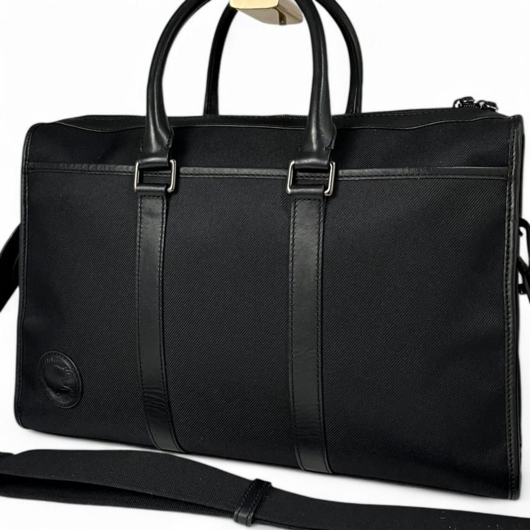 極美品✨️COACH　2WAY　ブリーフケース　肩掛け　黒　シグネチャー　A4 極美品✨️COACH 2WAY ブリーフケース 肩掛け 黒 シグネチャー A4