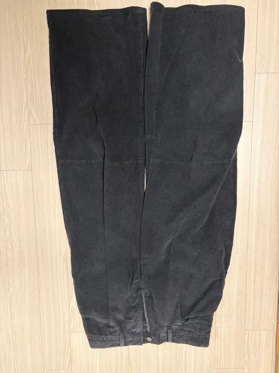 2 POLYTERU ワンタック Gosima コーデュロイ ブリーチブラック