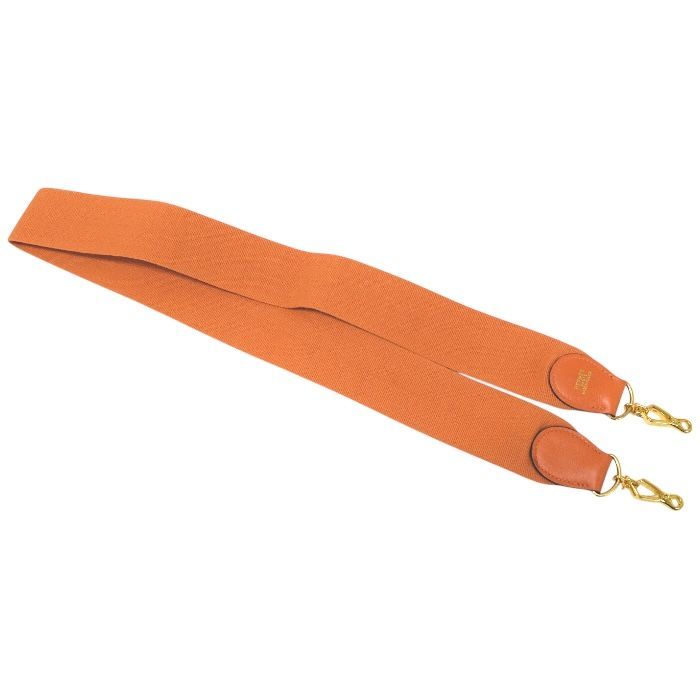 HERMES - エルメス エブリン ストラップ ベージュ系 シルバー金具 クシュベル/キャンバス 1873【中古】HERMES エルメス エブリン ストラップ ベージュ系 シルバー金具