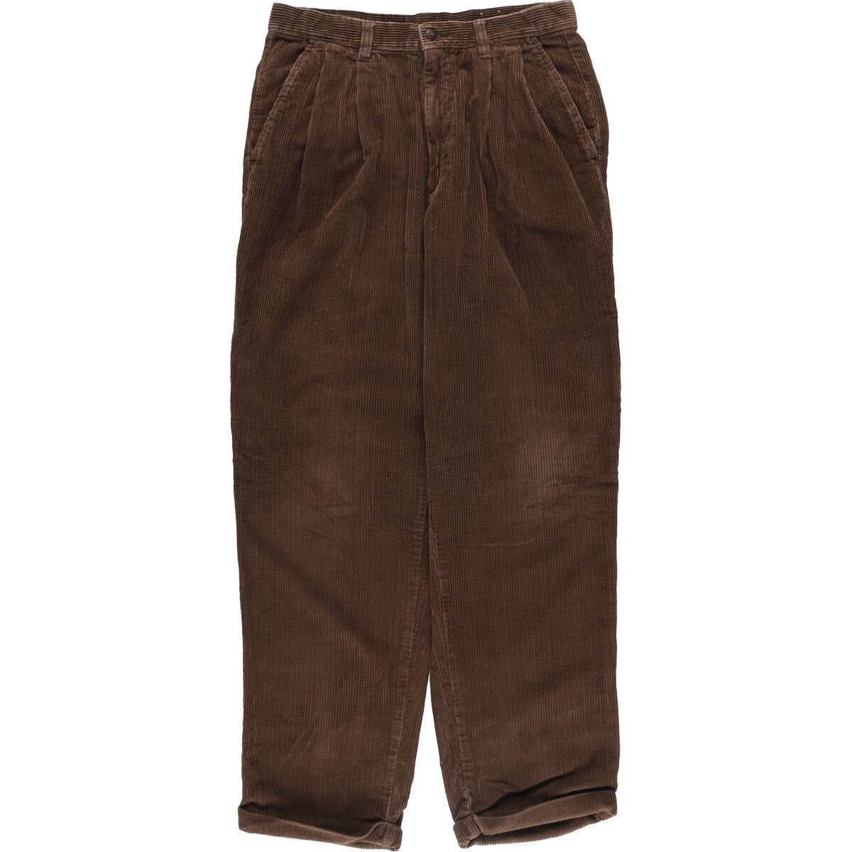 古着 90年代 セントジョンズベイ ST.JOHN S BAY 太畝 ツータック コーデュロイパンツ メンズw33相当 ヴィンテージ|eaa540681