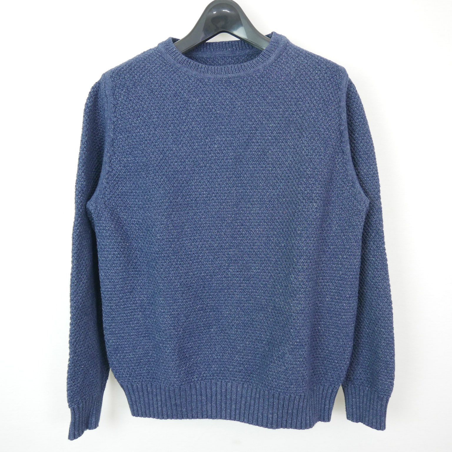 16SS SOPHNET. ソフネット INDIGO COTTON WAFFLE CREW NECK KNIT 