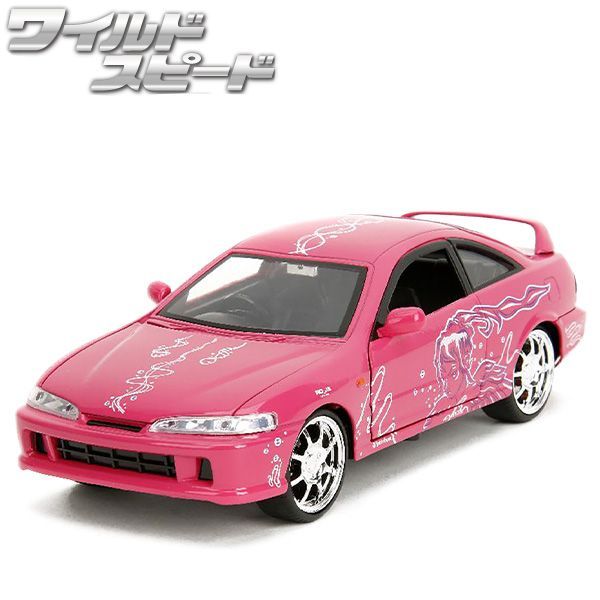 JADATOYS 1 24ワイルドスピードダイキャストカー MIA s Acura Integra Type R Suki s Deco