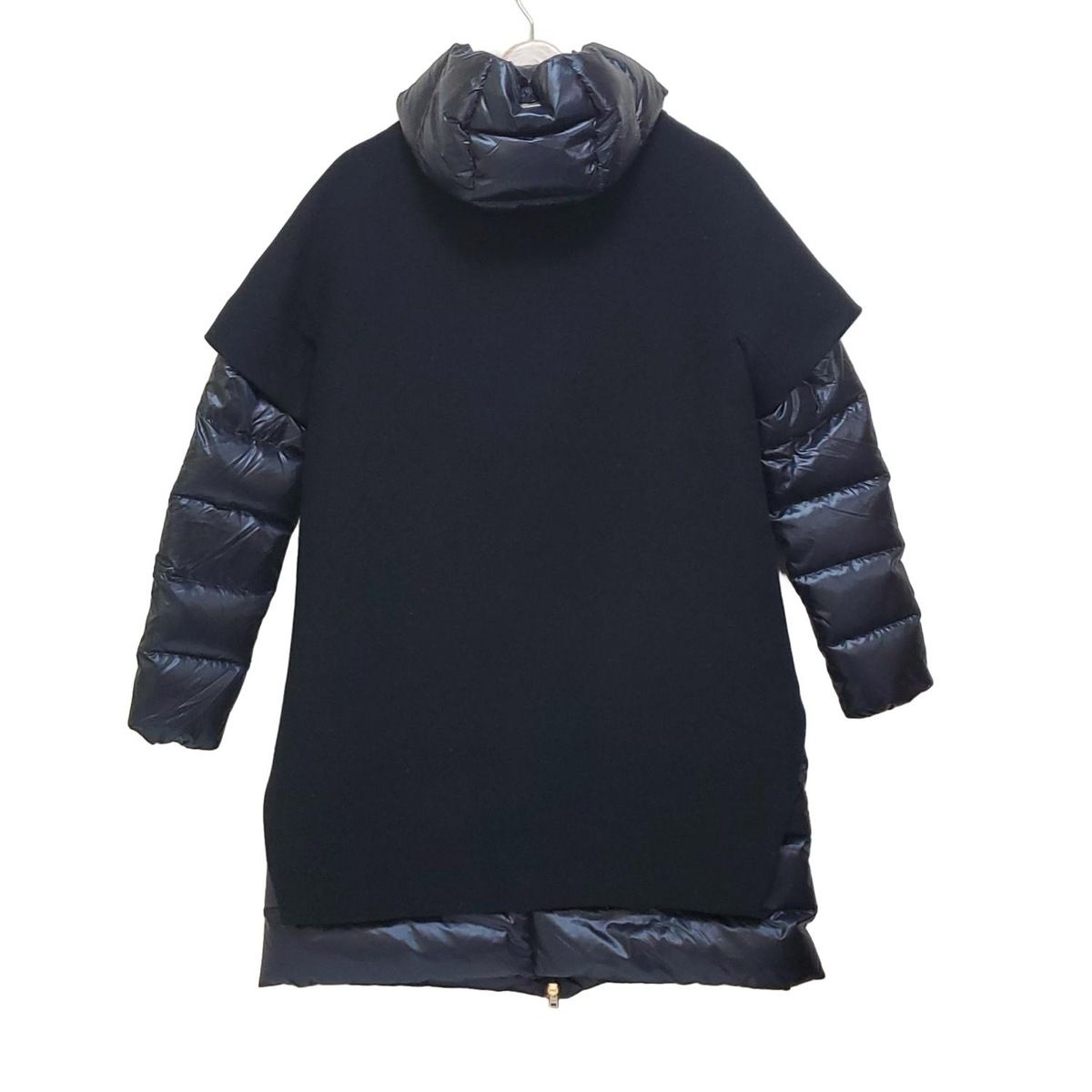 美品　HERNO　ヘルノ　ダウンコート　ドッキング　フレア　切替　イタリア　黒 楽天市場】ヘルノ ダウン ウール 切り替え レディース HERNO