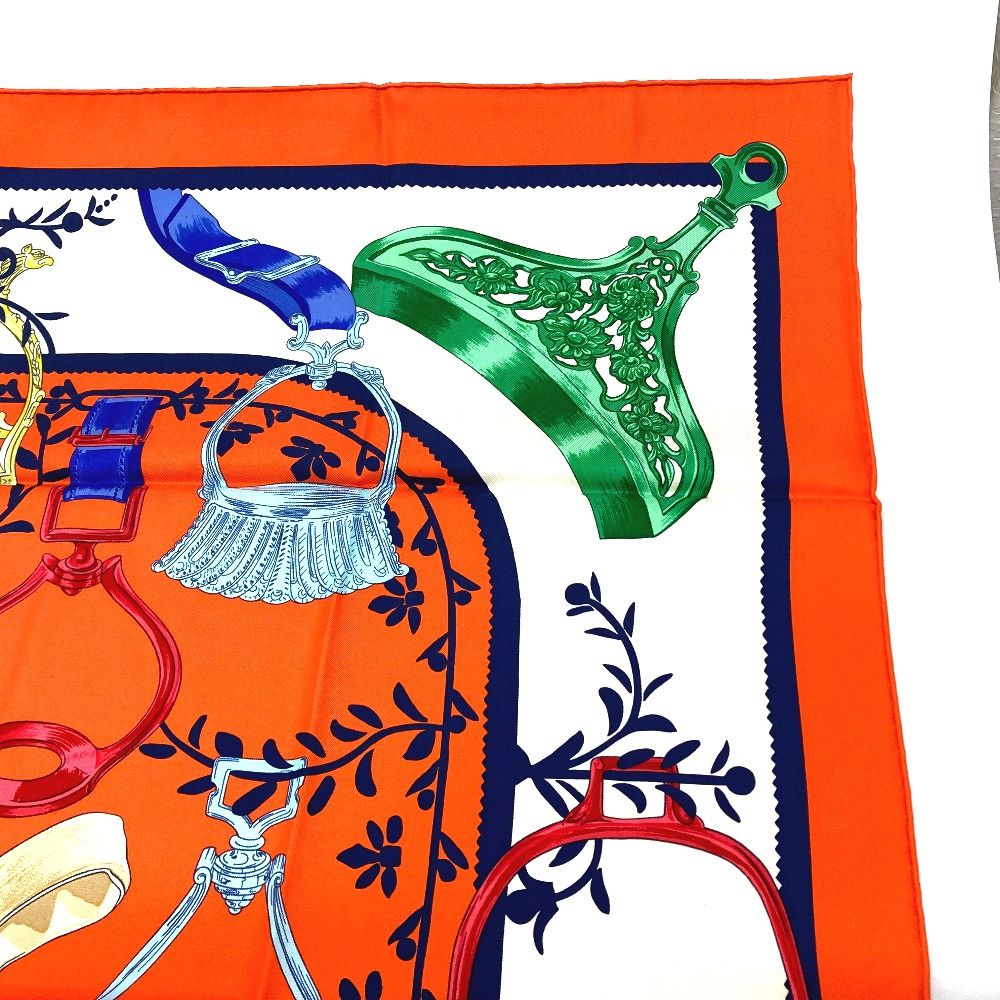 エルメス 鎧・リミックス カレ90 ストール プレゼント スカーフ シルク