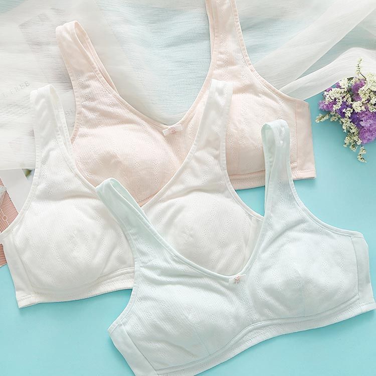 ジュニア スポーツブラ ブラジャー キッズ ジュニアブラ 小学生 ファーストブラ 中学生 女子 下着 子供 肌着 インナー スポブラ ハーフトップ かくれんぼ