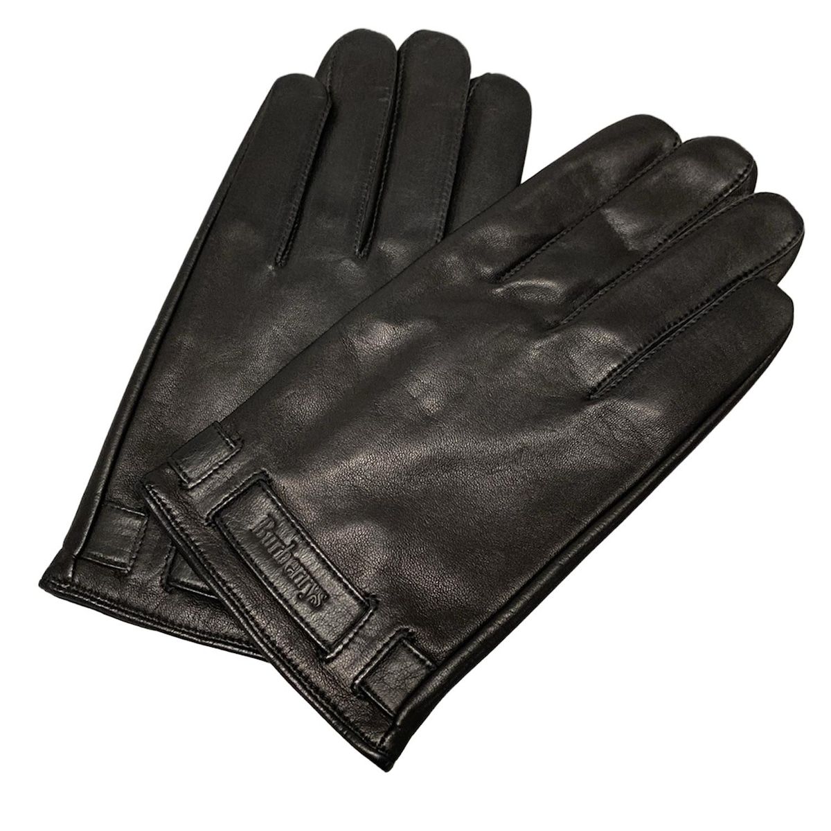 Burberry バーバリー レザー グローブ 手袋 美品○BURBERRY バーバリー ゴートレザー 裏地カシミヤ使い ロゴ