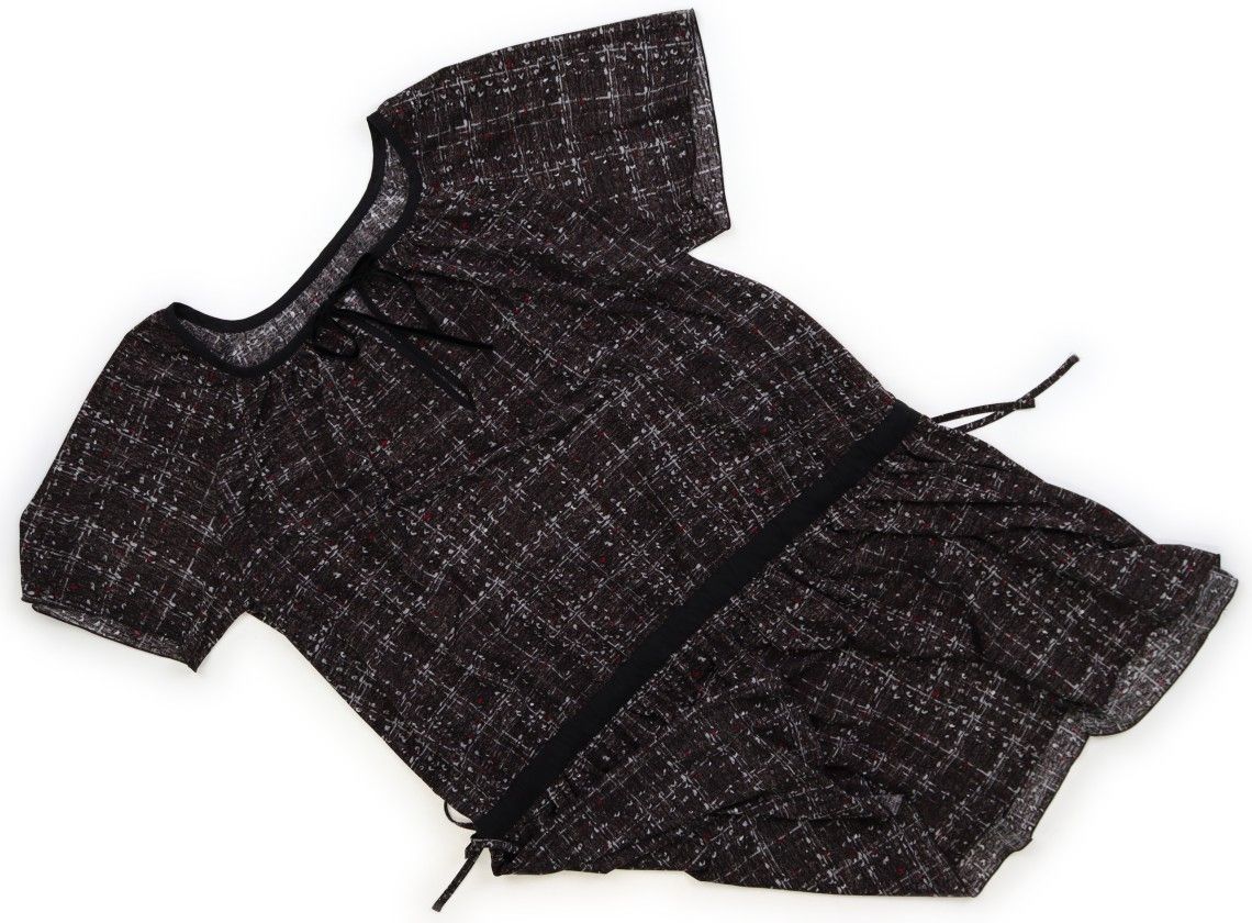 コムサブロンドオフ COMME CA BLANC D'OEUF マタニティワンピース ママ向けアイテム ブラック、白チェック 子供服 ベビー服 キッズ（1199574）
