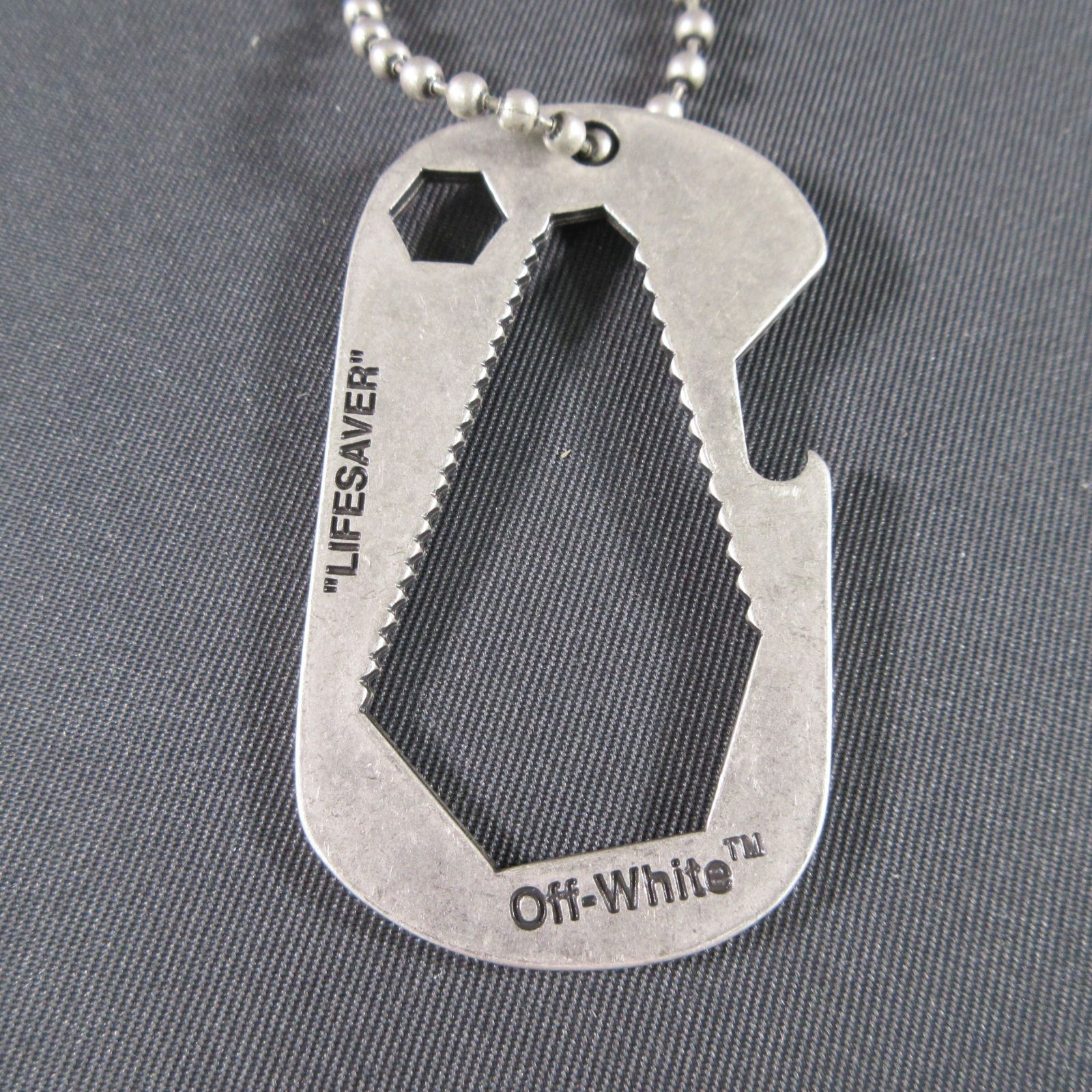 OFF-WHITE LIFESAVER NECKLACE オフホワイト ライフセーバー