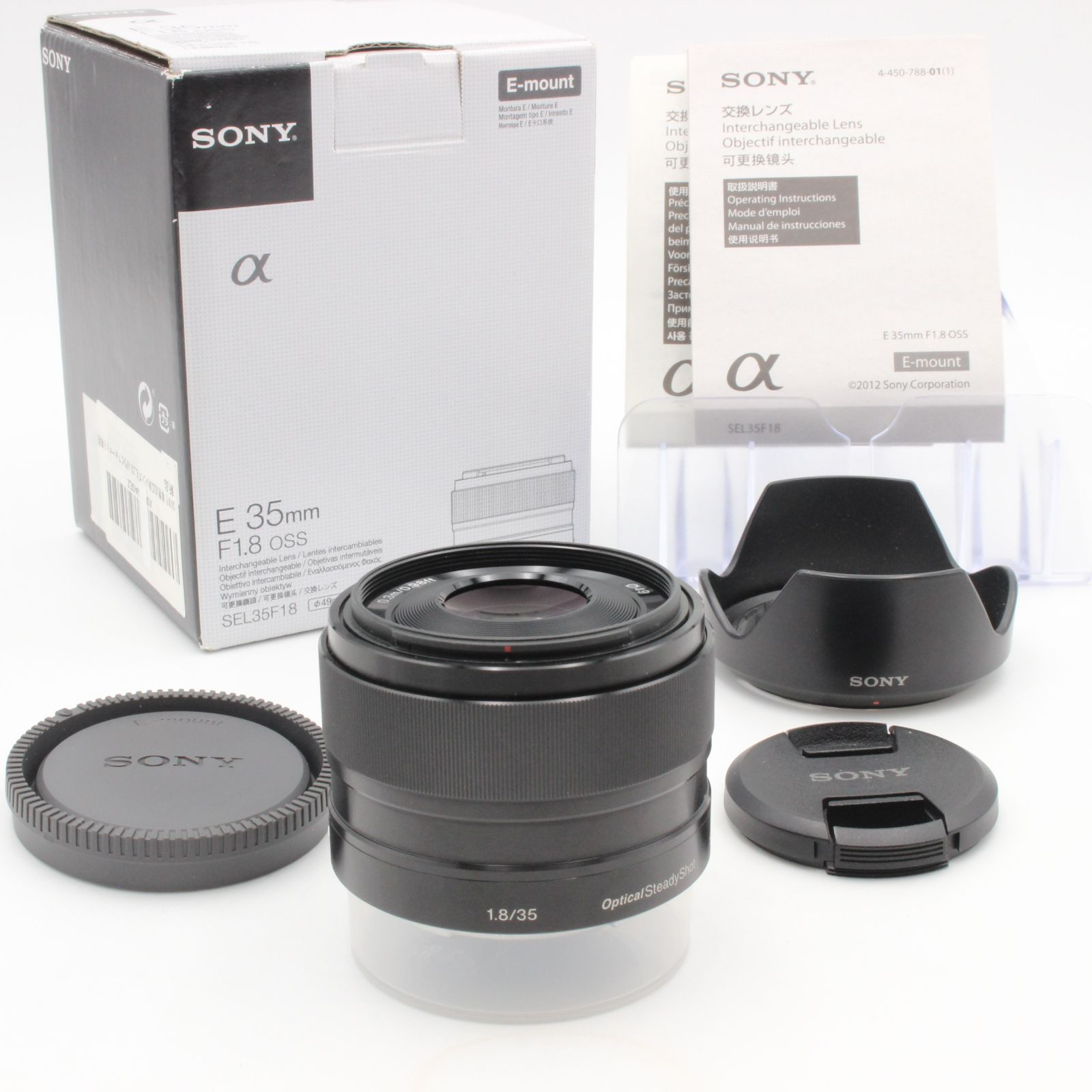 極美品】 SONY ソニー E 35mm f1.8 OSS SEL35F18 sony 元箱 付属品 