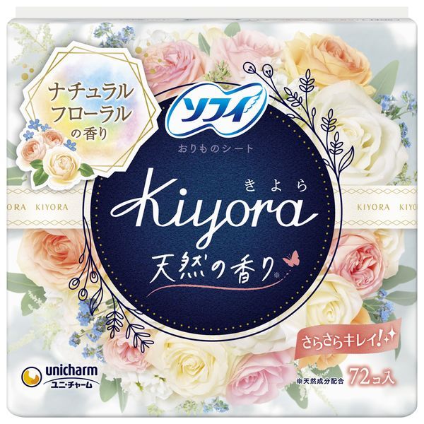 まとめ買い-24点セット ソフィＫｉｙｏｒａナチュラルフローラル７２枚 ユニ チャーム ユニチャーム 生理用品