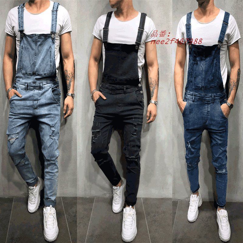 オーバーオール サロペット メンズ パンツ デニムパンツ ダメージ加工 オールインワン 春物 きれいめ 秋冬 デニムパンツ おしゃれ アメカジ アウトドア  nee2f467988
