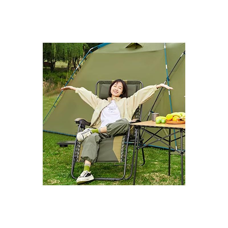 TIMBER RIDGE リクライニングチェア折りたたみ 耐荷重160kg