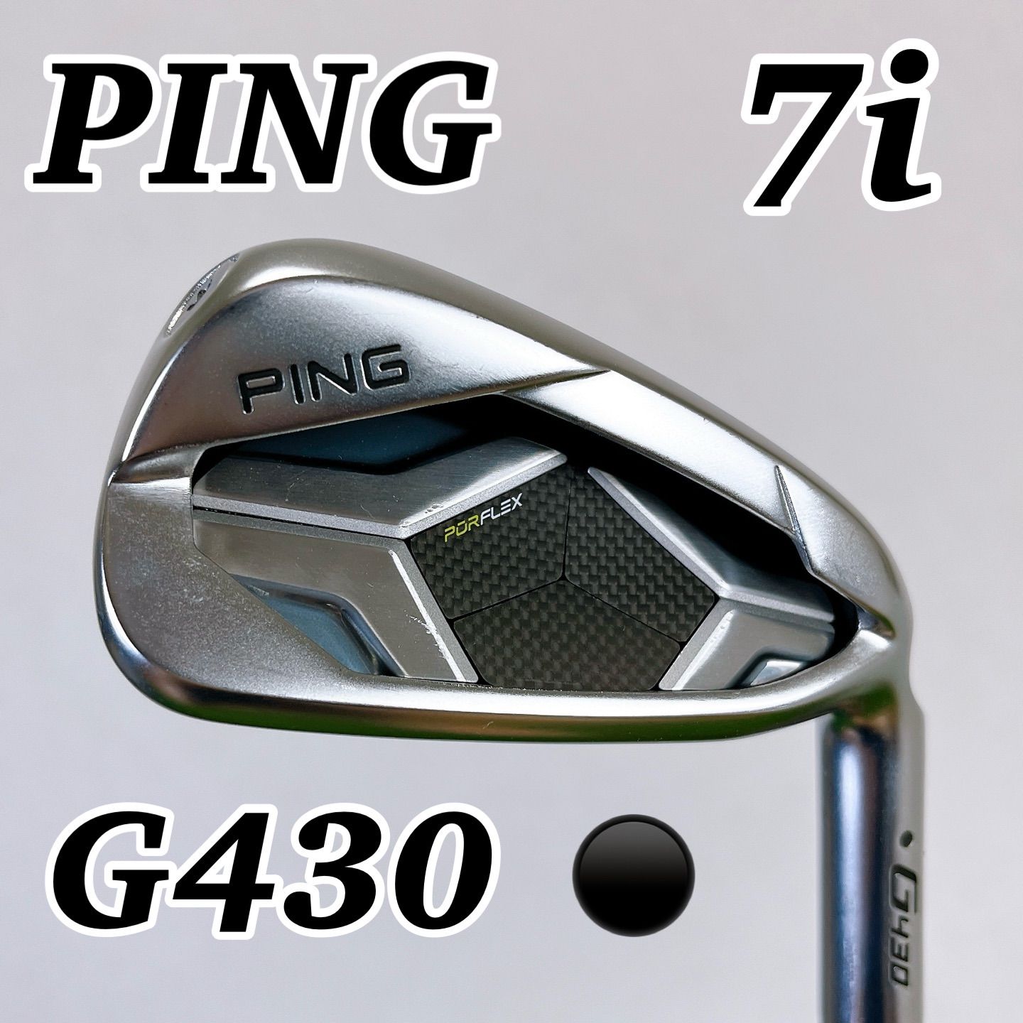 PING G430 ７番アイアン ピン メンズ 単品 ブラックドット S 男性用 ゴルフクラブ