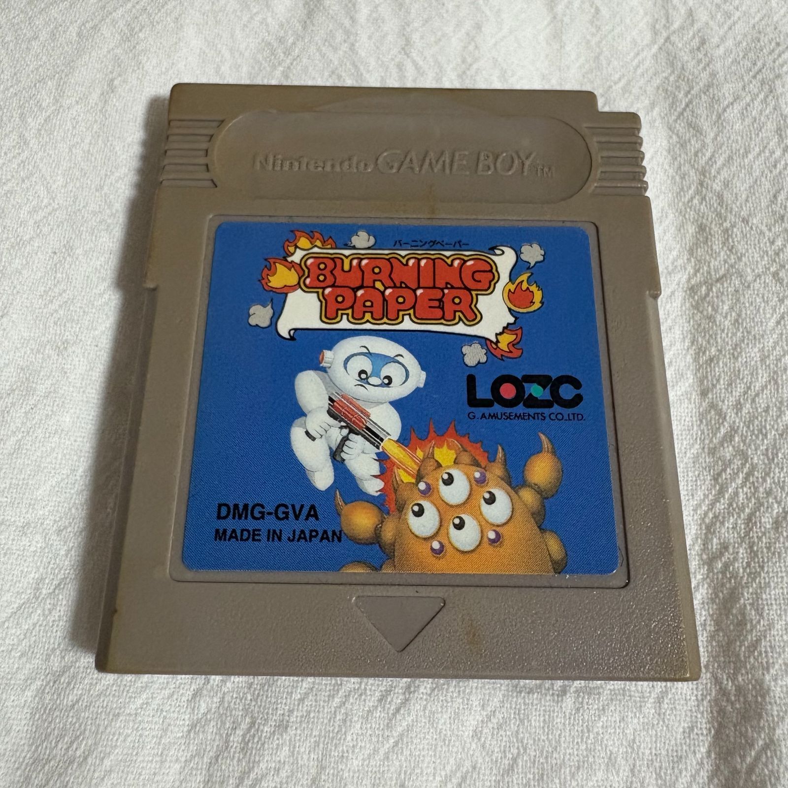 GB BURNING PAPER バーニングペーパー ゲームボーイ ゲームソフト 任天堂 動作 済