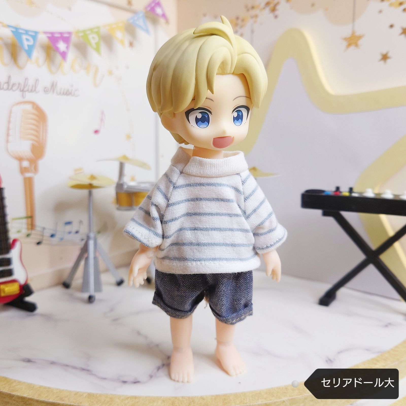 オビツ11 セリアドール大 ボーダーとデニムのセット 海外品 - メルカリ