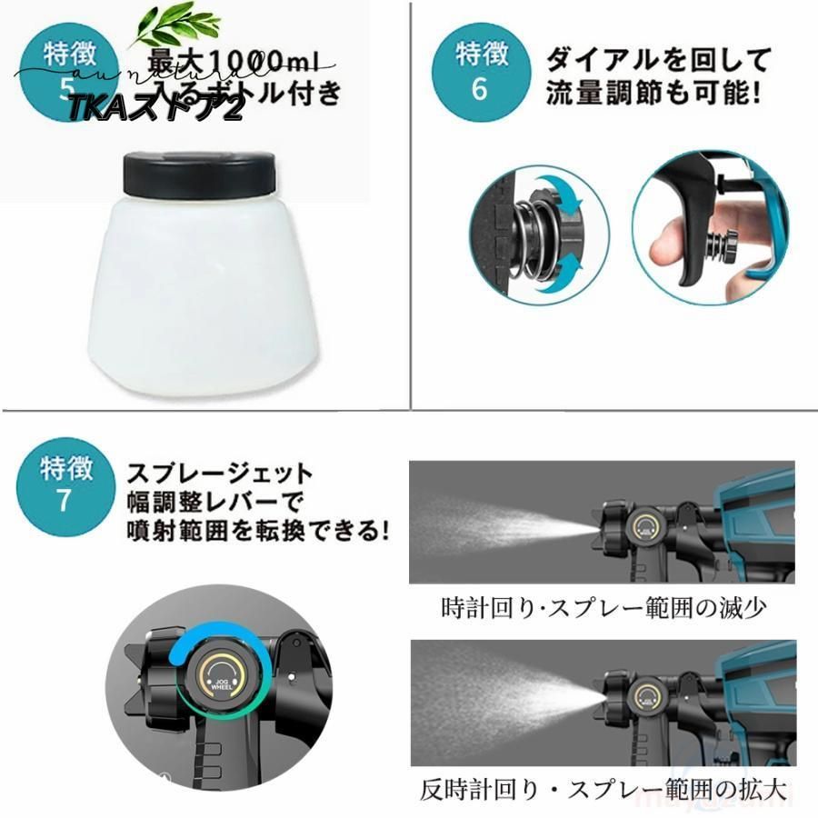 塗装 充電式噴霧の幅調整