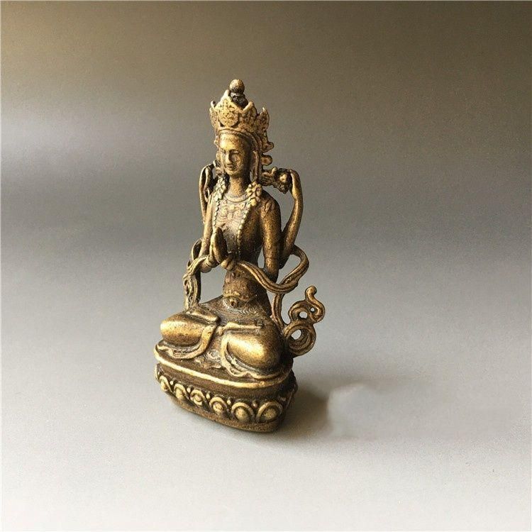 仏教美術 仏像 文殊普賢四臂観音 小仏像 銅製 銅器 仏教美術 仏像 文殊普賢四臂観音 小仏像 銅製 銅器 仏教美術 仏像