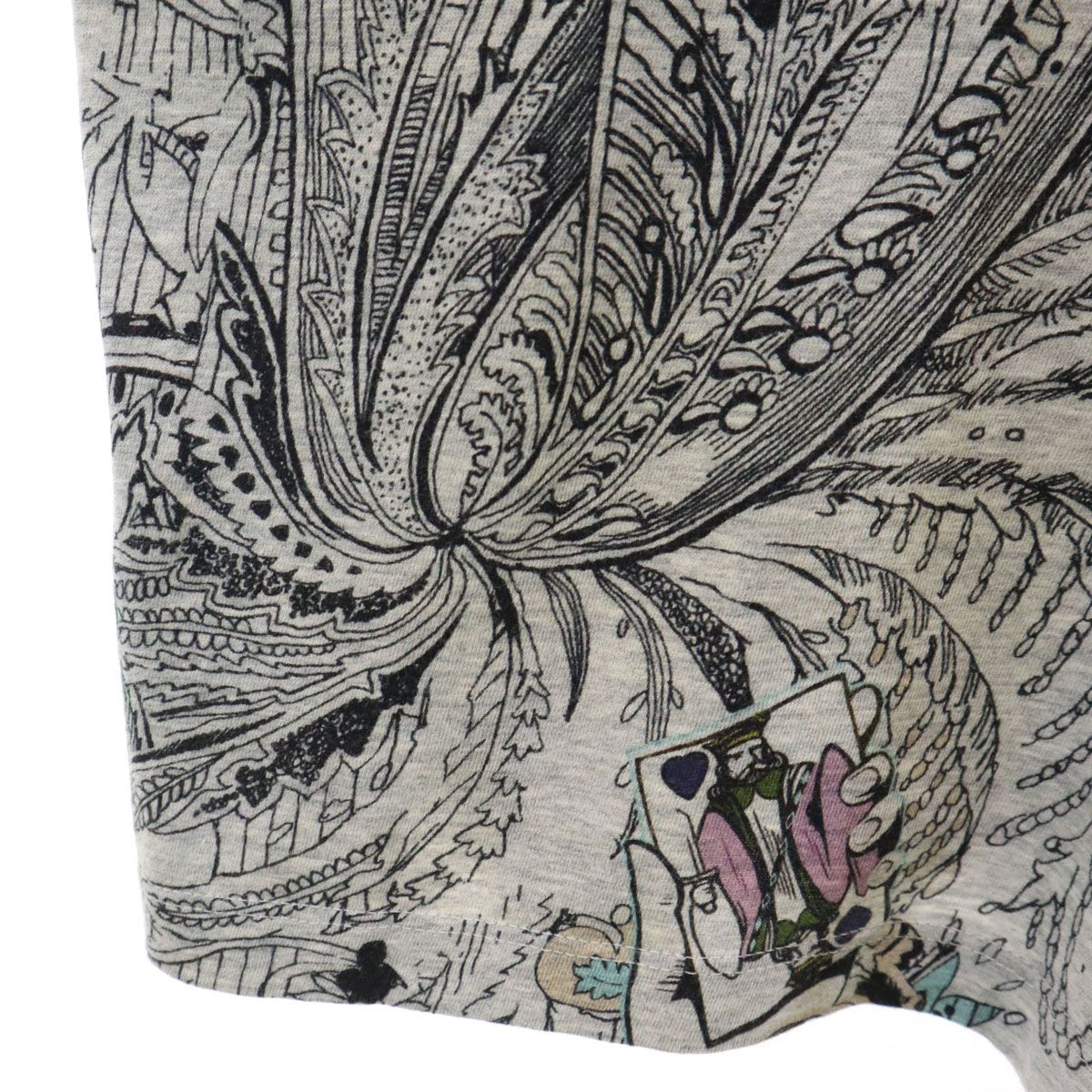 ETRO エトロ イタリア製 総柄 半袖 Tシャツ XXL グレー ビッグ