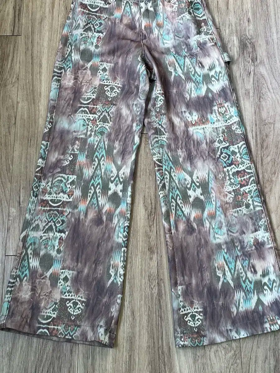 ヴィンテージ イカット パターン ワイド パンツ J03028 DECORATOM_COM_BR