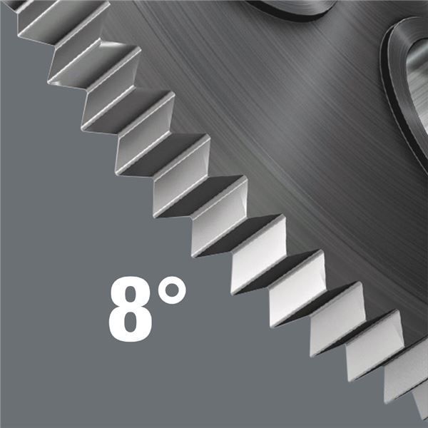WERA ヴェラ 6点組 プラス マイナス スクエアドライバービット Kraftform ラチェットハンドルセット 差込6.35mm ハンドル内ビット収納機能付 073661