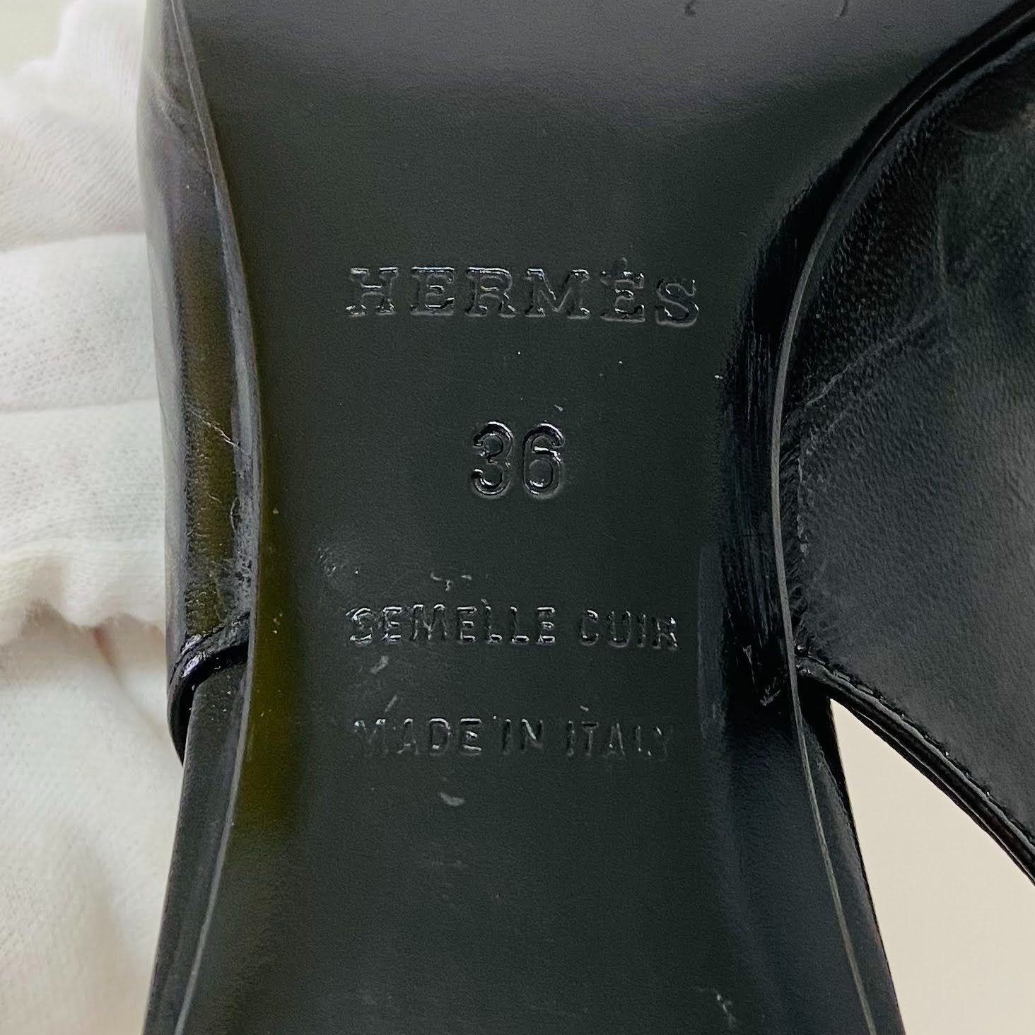 エルメス　パンプス　36　23cm程度 HERMES エルメス バックストラップ パンプス レディース