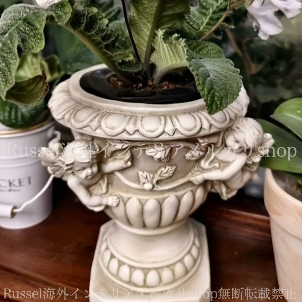 天使 プランター ガーデン 置物 ヨーロピアン 園芸 鉢 アンティーク