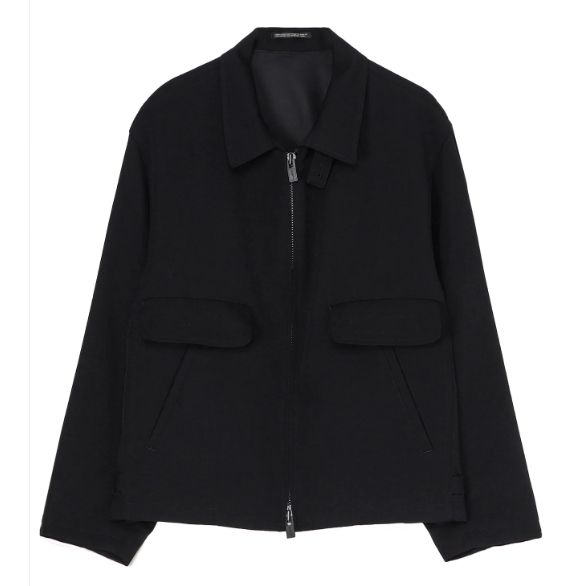 ジャケット・アウター Yohji Yamamoto Wool Short Jacket COTTON/LINEN PLAID×BIG HOUNDSTOOTH SHORT SLEEVE MOTO JACKET