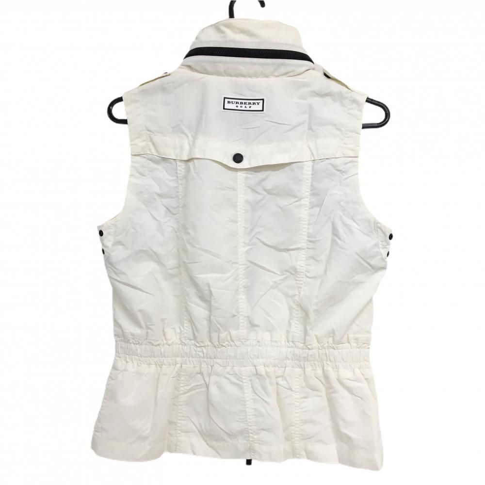 BURBERRY GOLF ホワイトベスト　バーバリー　ゴルフウェア　L BURBERRY GOLF ホワイトベスト バーバリー ゴルフウェア L