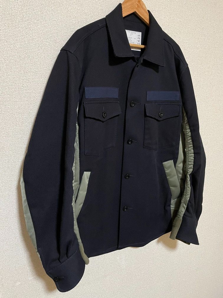 sacai サカイ MA-1 MA1 ドッキング シャツジャケット ブルゾン
