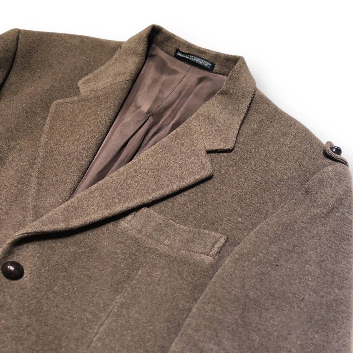 ヨウジヤマモト　ウールジャケット 80s YOHJI YAMAMOTO POUR HOMME Covered Boutton 3B Wool Jacket