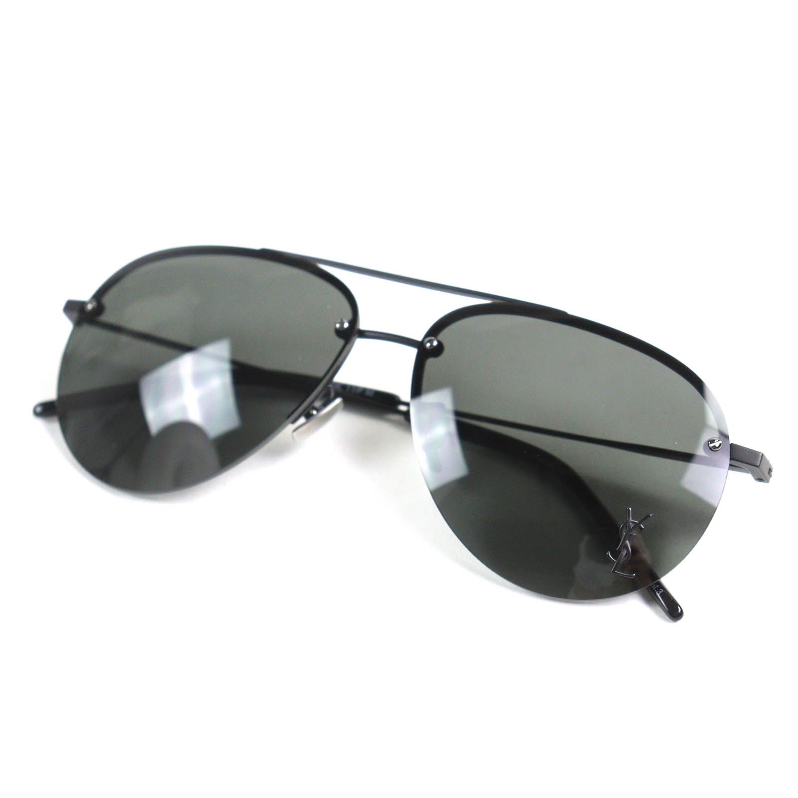 極美品△SAINT LAURENT サンローラン CLASSIC 11/F M 001 ロゴ入り  