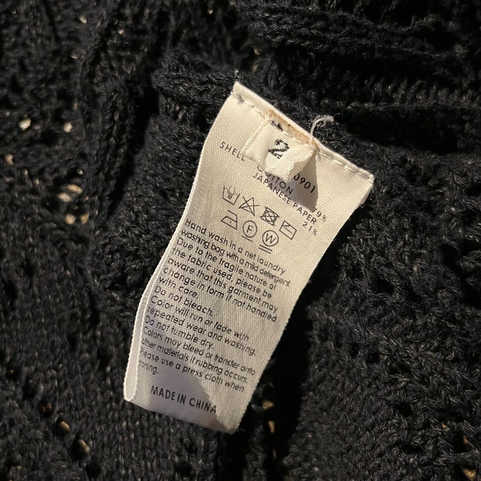 ANEI 24ss HAORI CARDIGAN RENEE LACE BLACK アーネイ 2024ss ハオリ  display picture 1