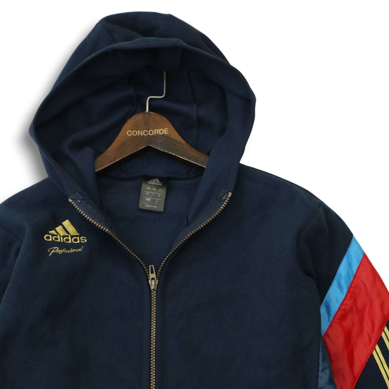 adidas アディダス 秋冬 ロゴ刺繍☆ 3本ライン フリース フルジップ 