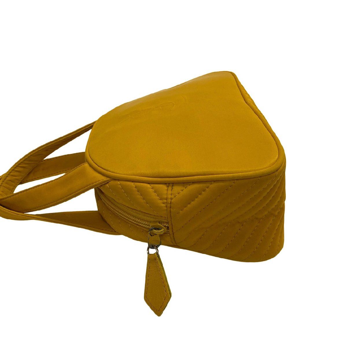 【美品】Yves Saint Laurent ナイロン ハンドバッグ イエロー 極 美品 レア YVES SAINT LAURENT イヴサンローラン