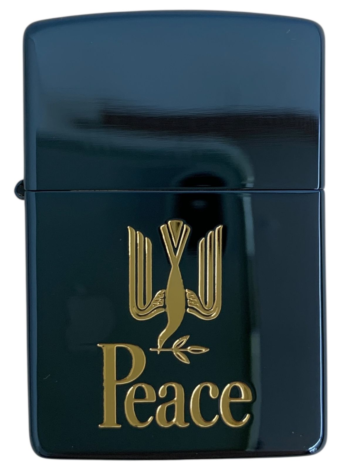 zippo ジッポー オイルライター peace 1993年製 ブルー×柄 雑貨|004