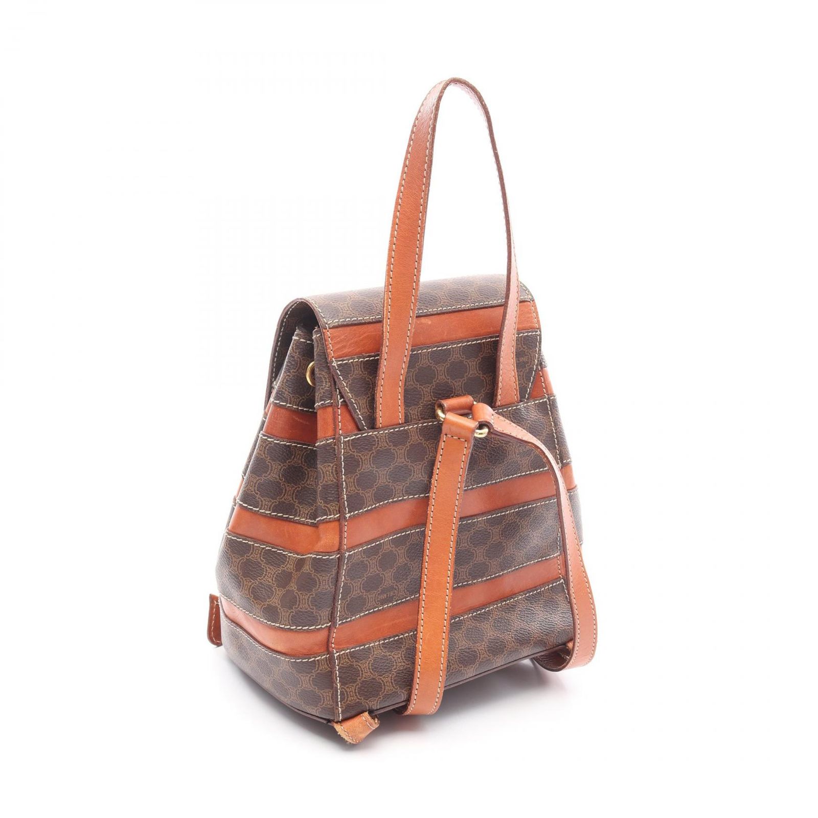 H-3102】CELINE セリーヌ PVCレディースレザーリュックサック マカダム 