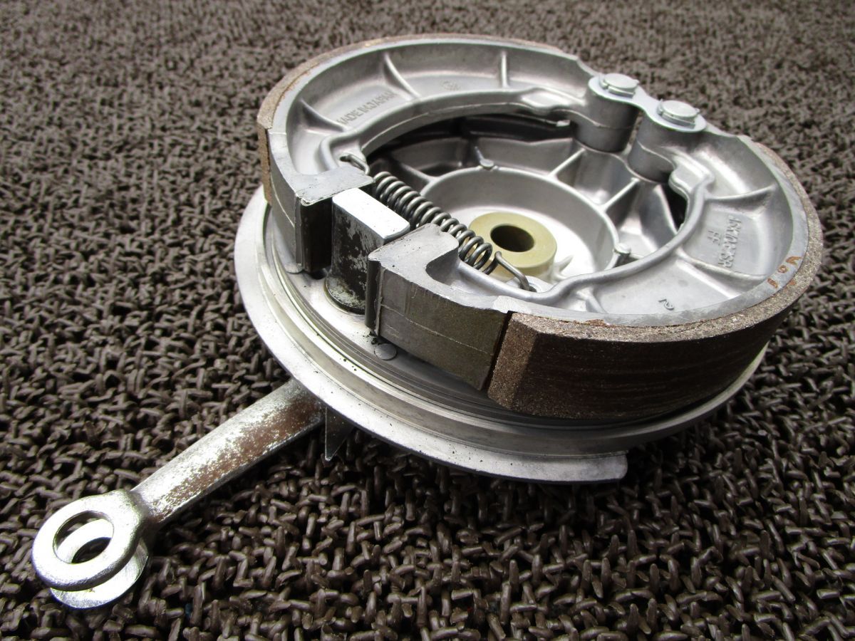 K418 当時物 純正 250SS リアブレーキパネル 0042 検) 350SS 400SS KH