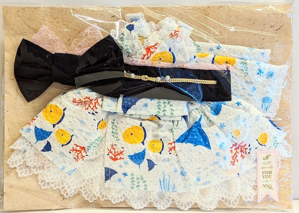 ばにら*ちょこれーと MDDサイズ衣装 ワンピースにも浴衣にもなる2wayセット　海